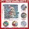 4 Packs Christmas Cute Animals Diamond Painting Kits Without Frame - 6x6 Inch